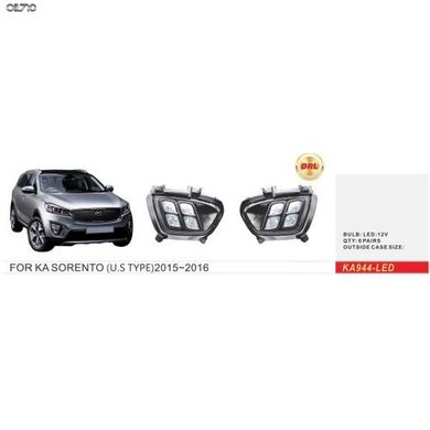 Фари дод.модель KIA Sorento/2016-18/KA-994-LED/U.S TYPE/DRL