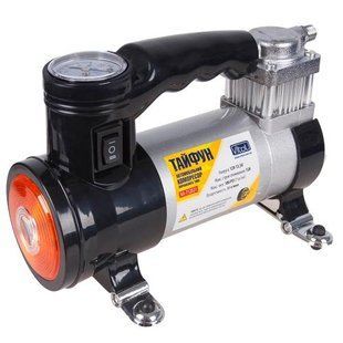 Компресор "Тайфун" КА-T12021 100psi / 12Amp / 35л / ліхтар / прикур. + Перехідник