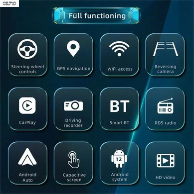Автомагнитола Android 2Din Универсальная Мультимедиа Carplay Wifi GPS Навигация
