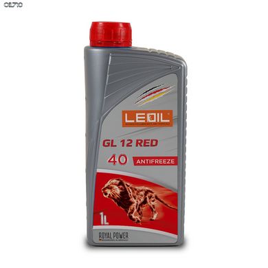 Антифриз -36℃ LEOIL GL12 червоний 1л готова рідина