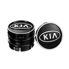 Заглушка колісного диска KIA 60x55 чорний ABS пластик (4шт.) 50027