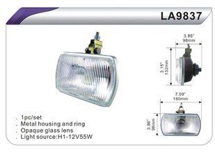 Фара додаткова DLAA 9837-Y/H1-12V-55W/180*98мм