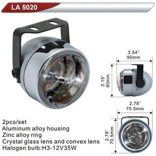 Фара дополнительная DLAA 5020-W/H3-12V-55W/D=70mm