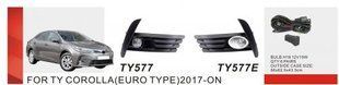 Фары доп.модель Toyota Corolla 2016-18/TY-577E-A/H11-12V55W/эл.проводка (TY-577E-A)