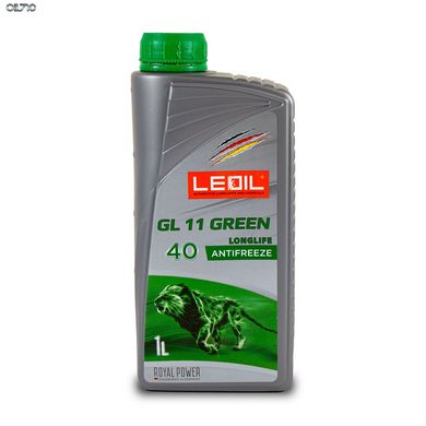 Антифриз -36℃ LEOIL GL11 зеленый 1л готовая жидкость