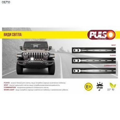 Фара рабочего света LP-10342 14Led*3W/10-30V/42W/6000K/ IP68/D=116мм