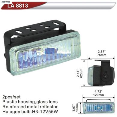 Фара дополнительная DLAA 8813-RY/H3-12V-55W/120*50mm