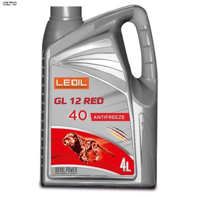 Антифриз -36℃ LEOIL GL12 красный 4л готовая жидкость