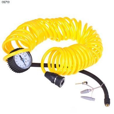 Компресор "Торнадо" КА-Т12191 150psi/28Amp/90л/клеми/ліхтар/шланг 7,5м з дефлятором/2 циліндри (КА-Т12191)