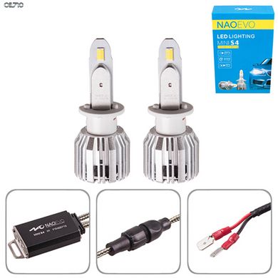 Автолампи NAOEVO S4/LED/H1/Flip Chip/9-16V/30W/3600Lm/EMERGENCY3000K/4300K/ 6500K