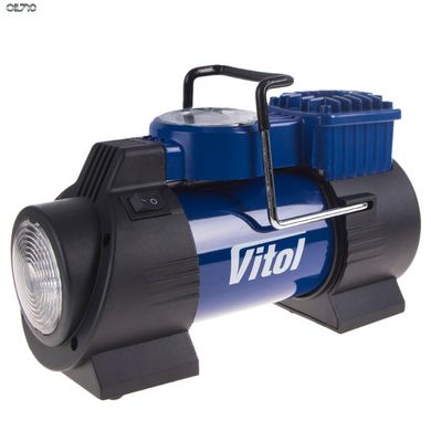 Компрессор "ViTOL" К-60 150psi/15Amp/40л/фонарь/прикуриватель