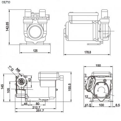 Насос топливоперекачивающий REWOLT 24В (RE SL002-24V)